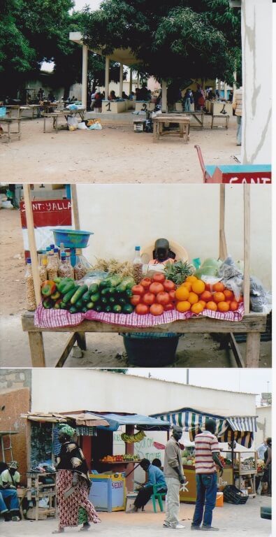 Le marché couvert à La Somone